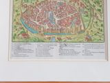 a picture of a map of a city in a frame