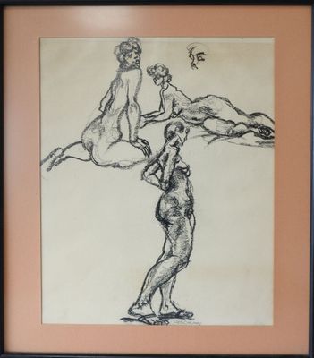 Joseph DELANEY (1904-1991) Étude de nus féminins.