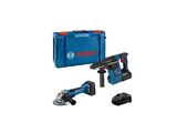 bosch 18v cordless hammer drill with 2 batteries and carrying case