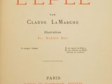 the front cover of a book with red lettering on it