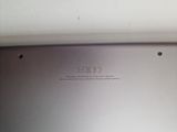 a close up of the back of a laptop computer
