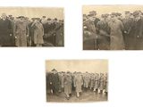 plusieurs vieilles photos en noir et blanc représentant des hommes en costume et chapeau