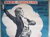 poster of a man in a black jacket holding his arms up in the air