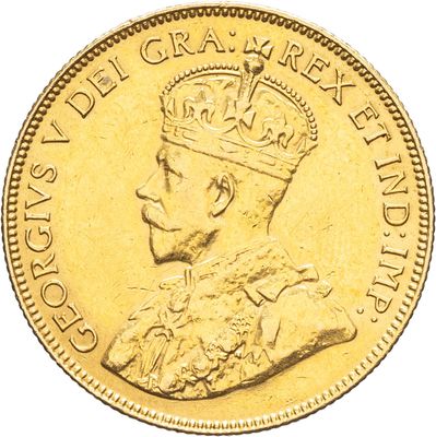 an image of a gold coin with a crown on top of it
