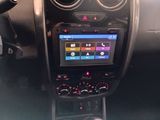 a picture of a car dashboard with a car radio in it