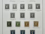 an old picture of a picture of a group of people on stamps