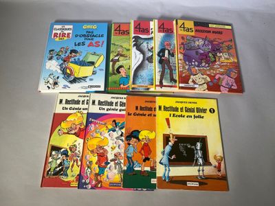 plusieurs livres pour enfants sont alignés sur une surface blanche
