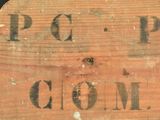a wooden sign that says pc p ' s comm on it