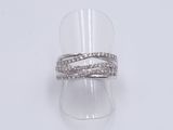 sterling silver ring with cubic zirconia