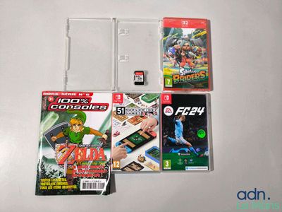 beaucoup de jeux de nintendo wii sur la table