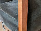 a chair that is sitting on a box in the room