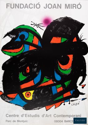 peinture représentant un chat noir aux couleurs vives sur fond blanc