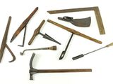 a lot of tools that are laying out on the table