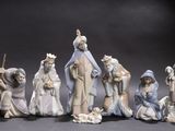 figurines of the nativity of jesus, mary, joseph, joseph, joseph, and joseph