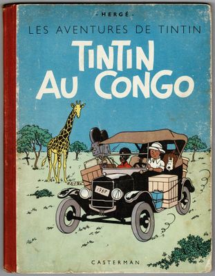 Tintin au Congo, les aventures de Tintin et de la girafe