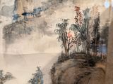 a picture of a painting on a wall in a room