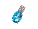 an image of a blue stone and diamond pendant on a white background