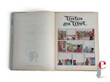 an open book with a picture of a comic strip on it