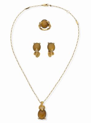 Magerit 'Serpent' Ensemble Collier, Clips D'Oreilles ET Bagu…