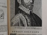 an old book with a picture of a man on it