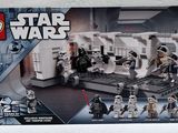 the lego star wars set is in the box on the table