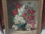 une image d'une peinture de fleurs dans un vase