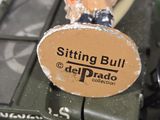 a sticker that says sitting bull del prado on top of a toy jeep
