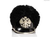a black hat with a gold eagle on it
