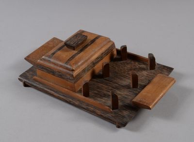 Plateau de fumeur ou plateau de bureau en palmier et bois ex…