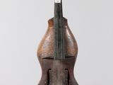 a close up of a violin hanging from a string