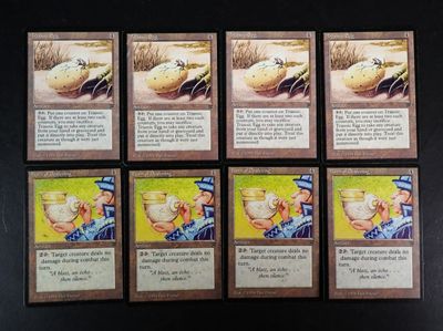 six cartes d'un jeu de cartes sur lesquelles figure l'image d'un homme tenant un bol de nourriture
