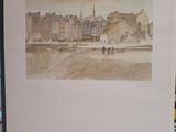 a picture of a picture of a city with a horse drawn carriage