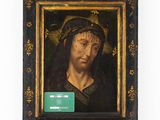 a painting of a man with a crown of thorns on his head
