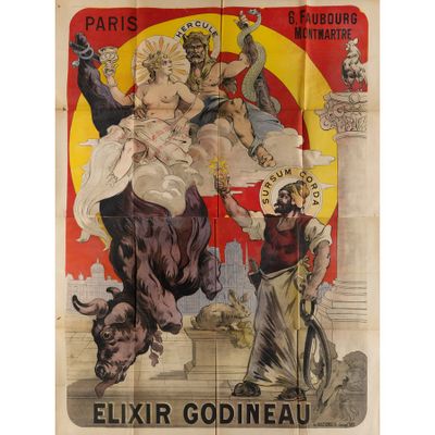 Elixir Godineau, Paris Lithographie-affiche [Non-Toile]