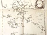 an old map of the island of st john in the middle of the ocean