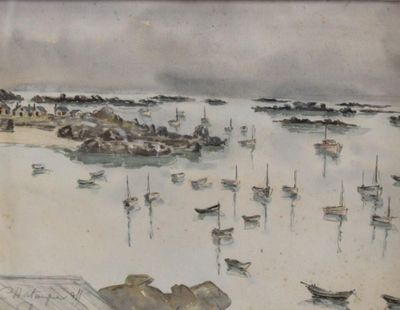many boats that are floating in the water