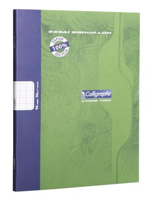 CALLIGRAPHE - Cahier de brouillon - 17x22cm - 96 pages - Pap…