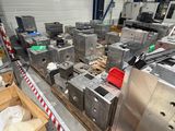 a large amount of machinery in a factory room