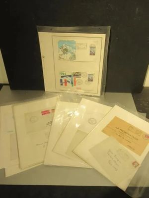 244.52 - Lot Enveloppes, Correspondance Philatelique, Cachet…