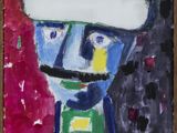 une image représentant un tableau d'un homme portant un chapeau et une cravate