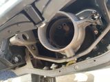 a close up of the exhaust pipe of a car