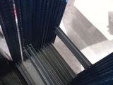 a view from the top of a building looking down at the street