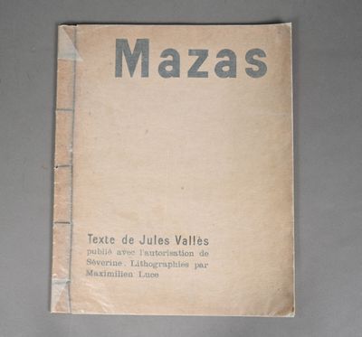 an old book with the title mazas written on it