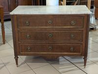 Commode style Louis XVI ouvrant à 3 tiroirs surmontée d'un p… (photo 3)