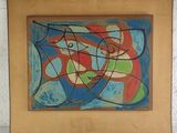 a picture of a painting hanging on a wall