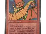 un gros plan d'une carte sur laquelle figure un dragon