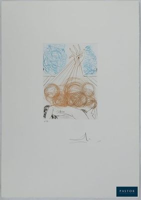 dessin représentant une femme allongée sur un lit, la tête entre les mains