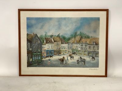 C. BAUMTING (?), XXe s. : Place du village.