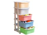 four plastic containers stacked on top of each other