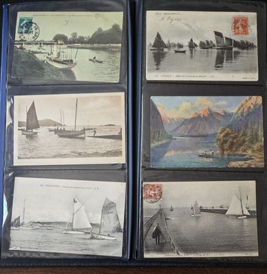 Ce livre contient de nombreuses photos de bateaux sur l'eau